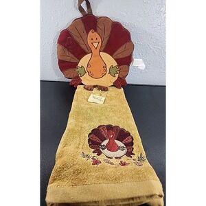 1 Printed Kitchen Towel (15" x 25") FALL, THANKSGIVING DAY, TURKEY